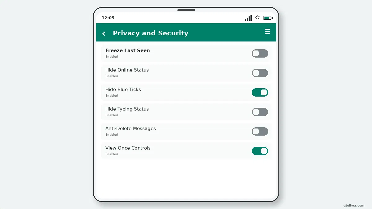 GB WhatsApp Contact-Specific Privacy Settings thumbnail