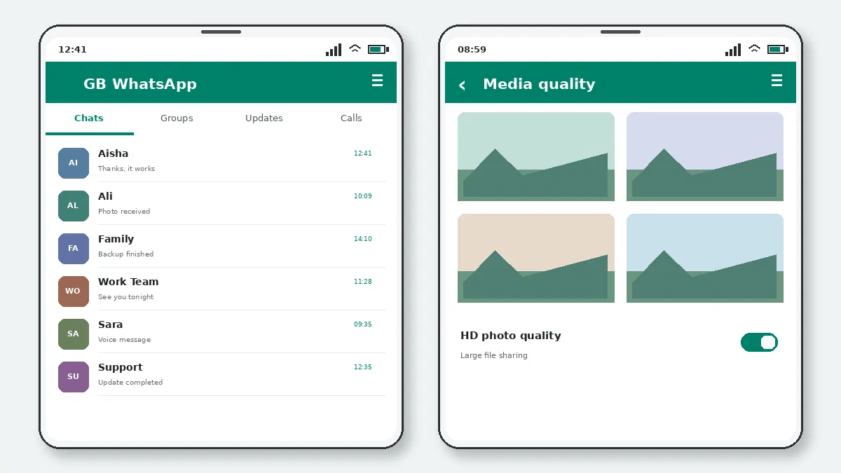 Visual guide for best gb whatsapp features explained.