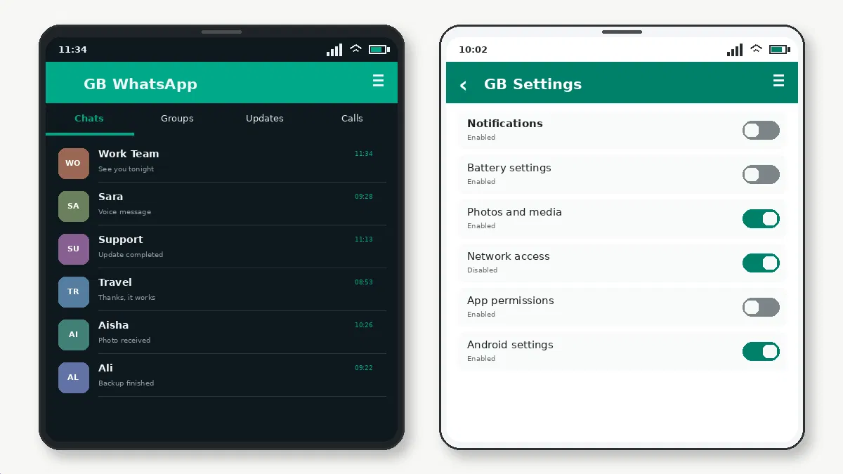 Visual guide for gb whatsapp media not downloading.