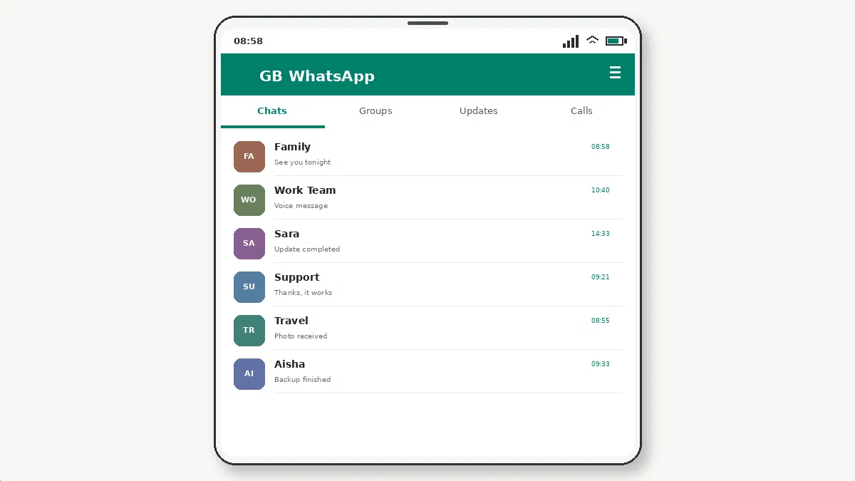 Visual guide for gb whatsapp media not downloading.