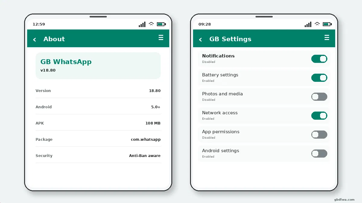 Visual guide for gb whatsapp app permissions explained.