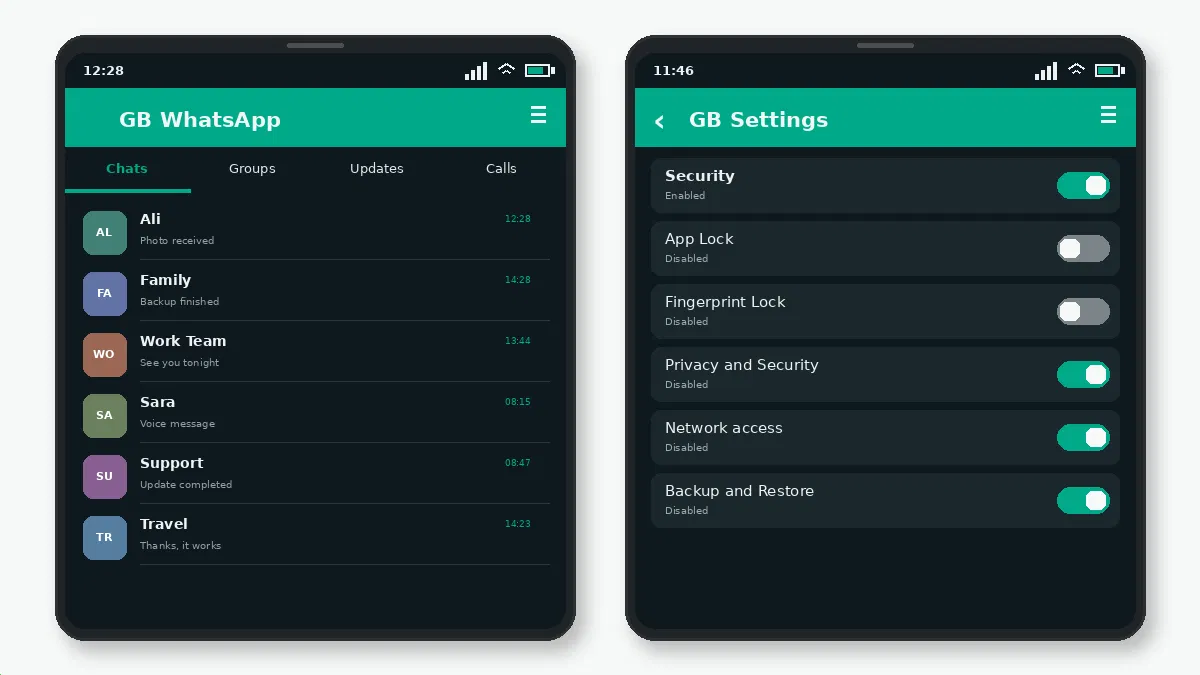 Visual guide for gb whatsapp on google pixel phones.