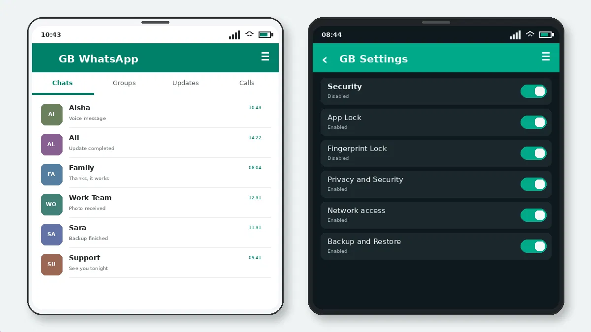 Visual guide for gb whatsapp privacy risks you should understand.