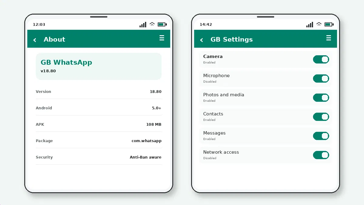 Visual guide for gb whatsapp on samsung phones.
