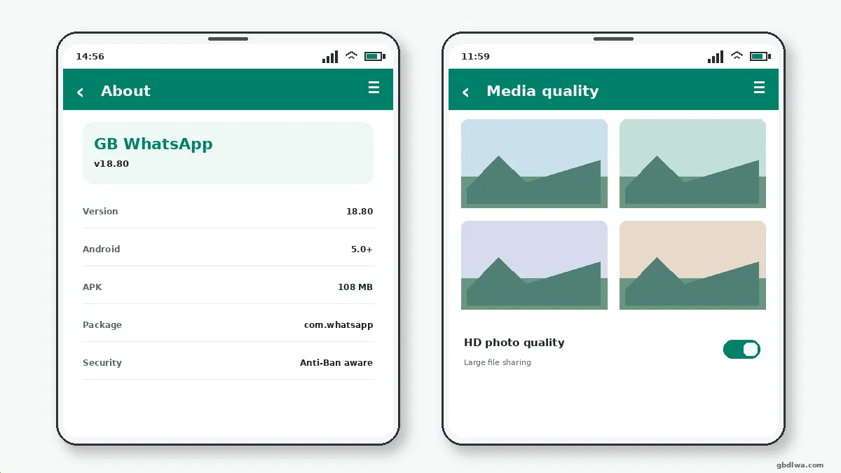 Visual guide for how to hide the second tick in gb whatsapp.