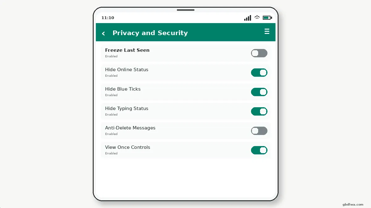 Visual guide for how to send longer videos in gb whatsapp.