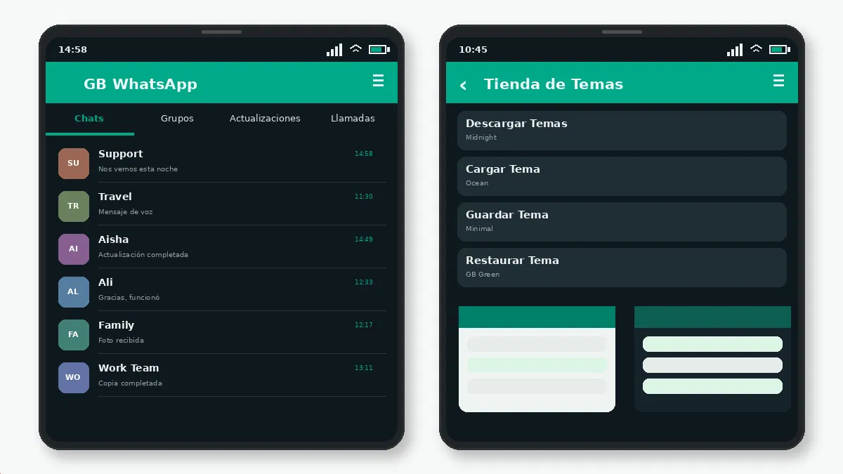 Cómo Cambiar los Estilos de Emoji en GB WhatsApp — captura de pantalla