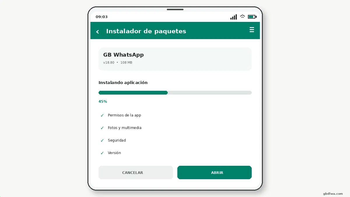 Cómo Instalar GB WhatsApp en Android — captura de pantalla