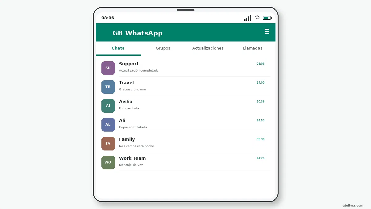 Cómo Bloquear Chats Individuales en GB WhatsApp — captura de pantalla