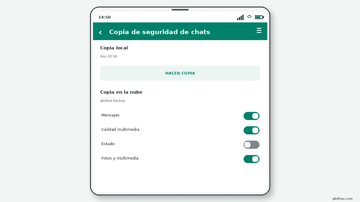 Guía de Copia de Seguridad y Restauración de GB WhatsApp — captura de pantalla