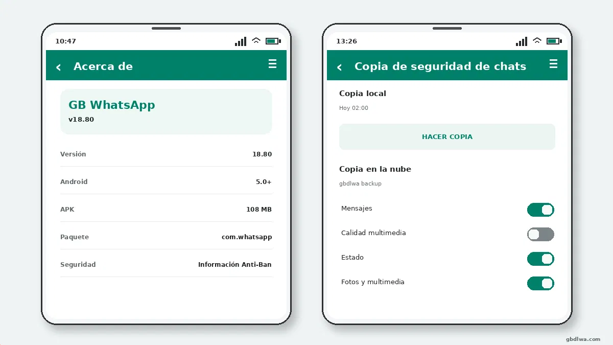 Cómo Exportar un Chat de GB WhatsApp — captura de pantalla