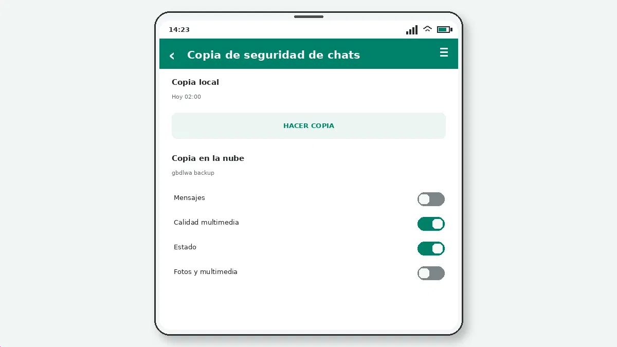 Cómo Transferir GB WhatsApp a un Teléfono Nuevo — captura de pantalla