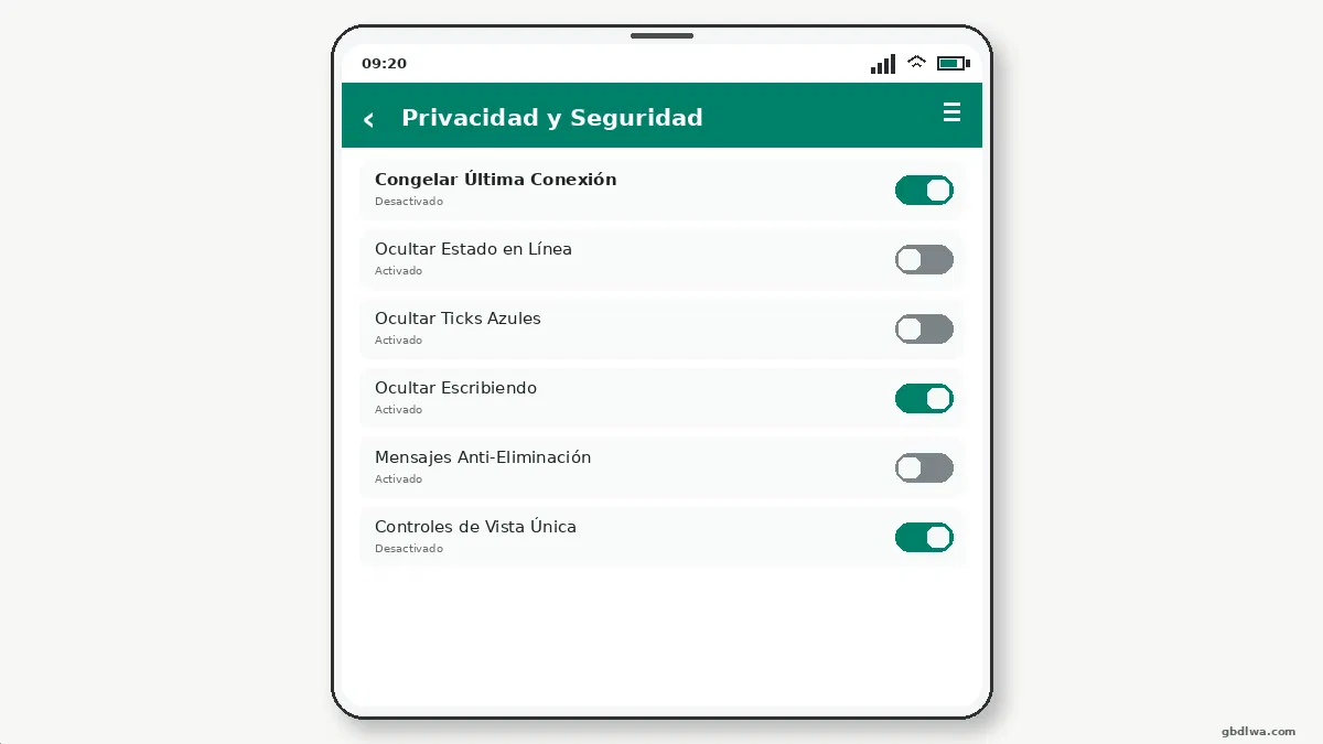 Cómo Funcionan los Mensajes Anti-Eliminación en GB WhatsApp — captura de pantalla
