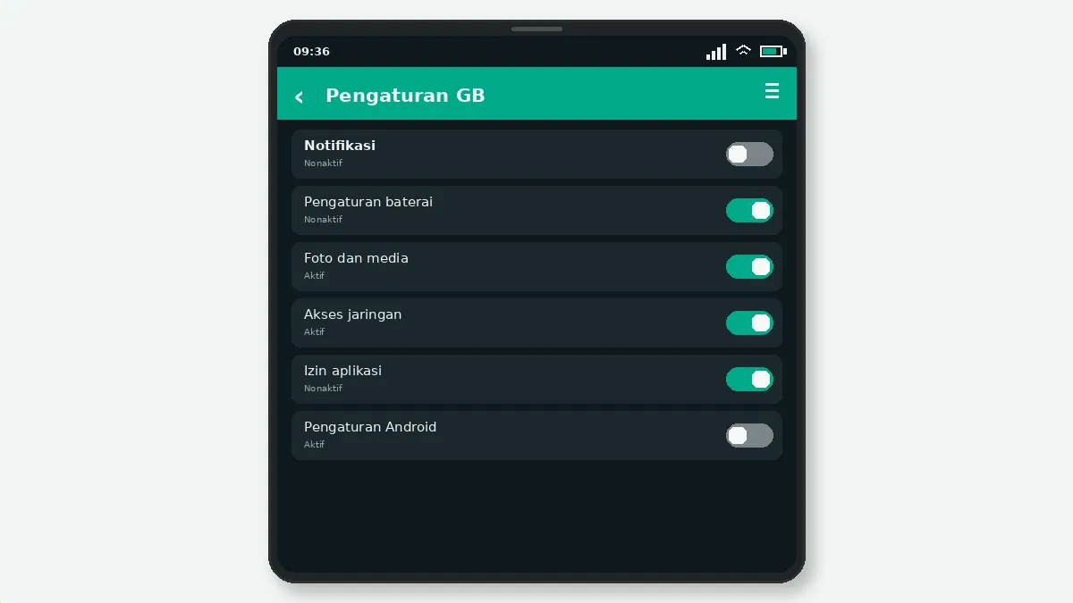 Hal yang perlu diperiksa — tangkapan layar 2