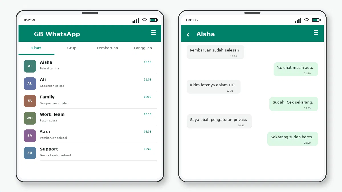 Cara Mengubah Ikon Aplikasi GB WhatsApp — tangkapan layar