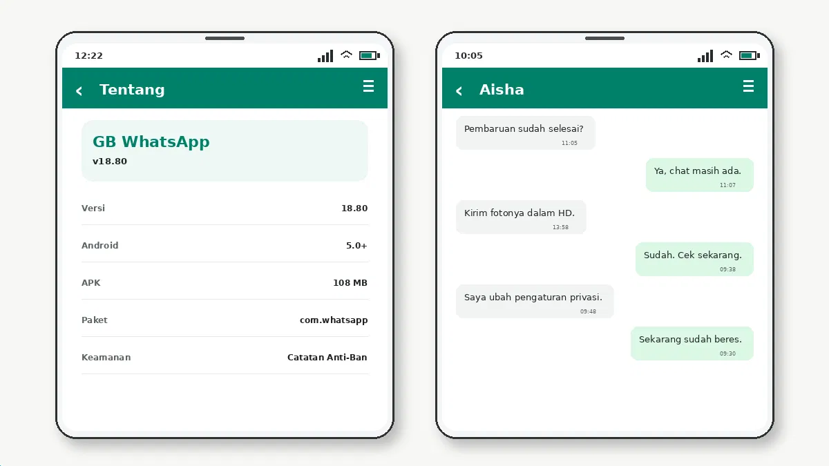 Cara Kerja Mode DND di GB WhatsApp — tangkapan layar