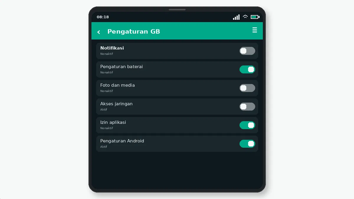 Hal yang perlu diperiksa — tangkapan layar 2