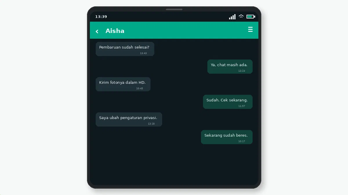 Hal yang perlu diperiksa — tangkapan layar 2