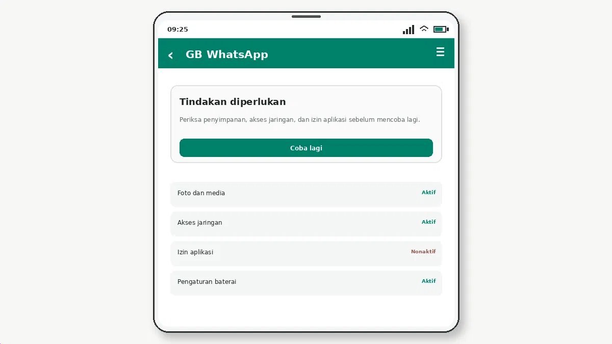 Hal yang perlu diperiksa — tangkapan layar 2
