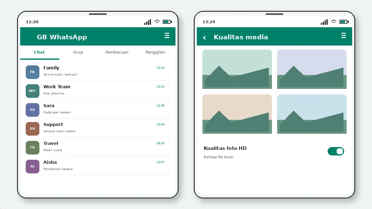 Cara Mengirim Video Lebih Panjang di GB WhatsApp — tangkapan layar