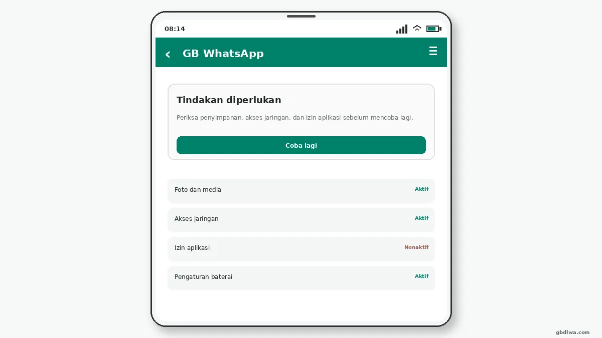 Hal yang perlu diperiksa — tangkapan layar 2