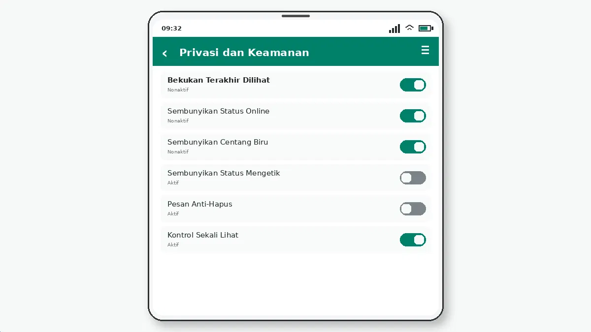 Pengaturan Privasi Panggilan GB WhatsApp — tangkapan layar