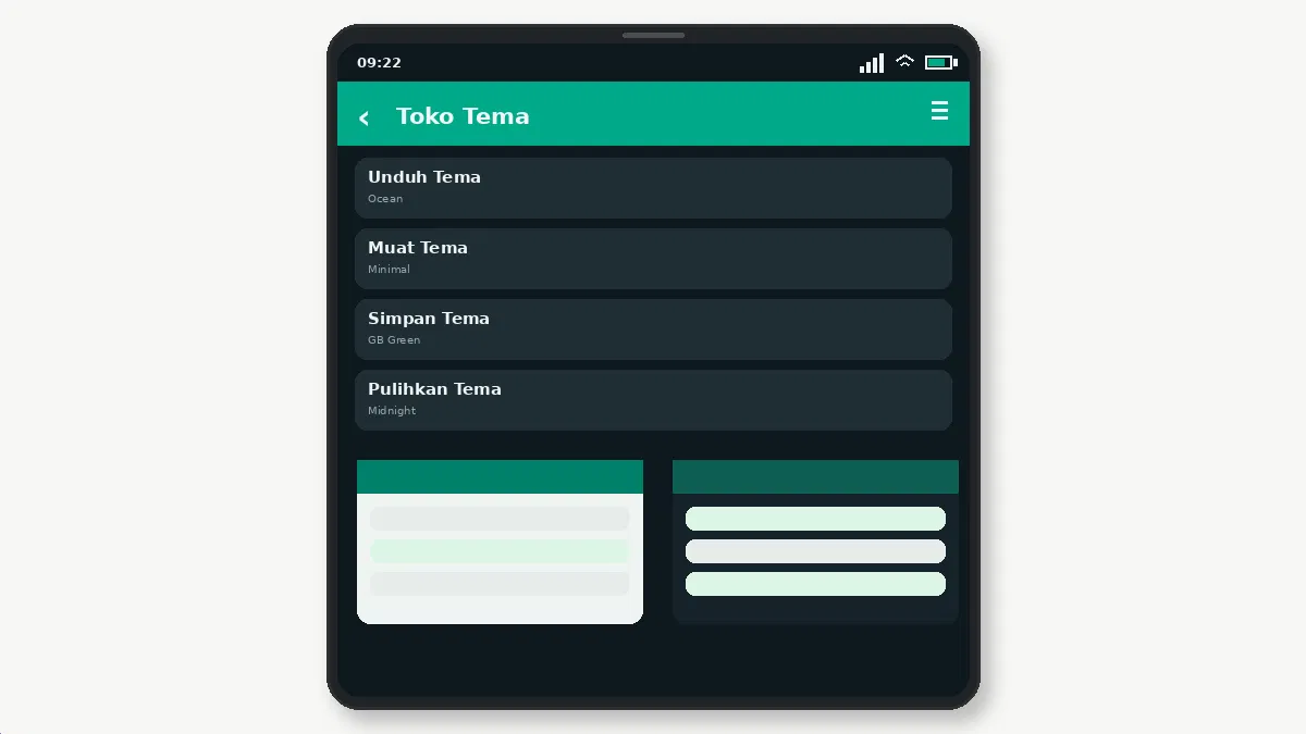 Tema GB WhatsApp: Panduan Kustomisasi Lengkap — tangkapan layar