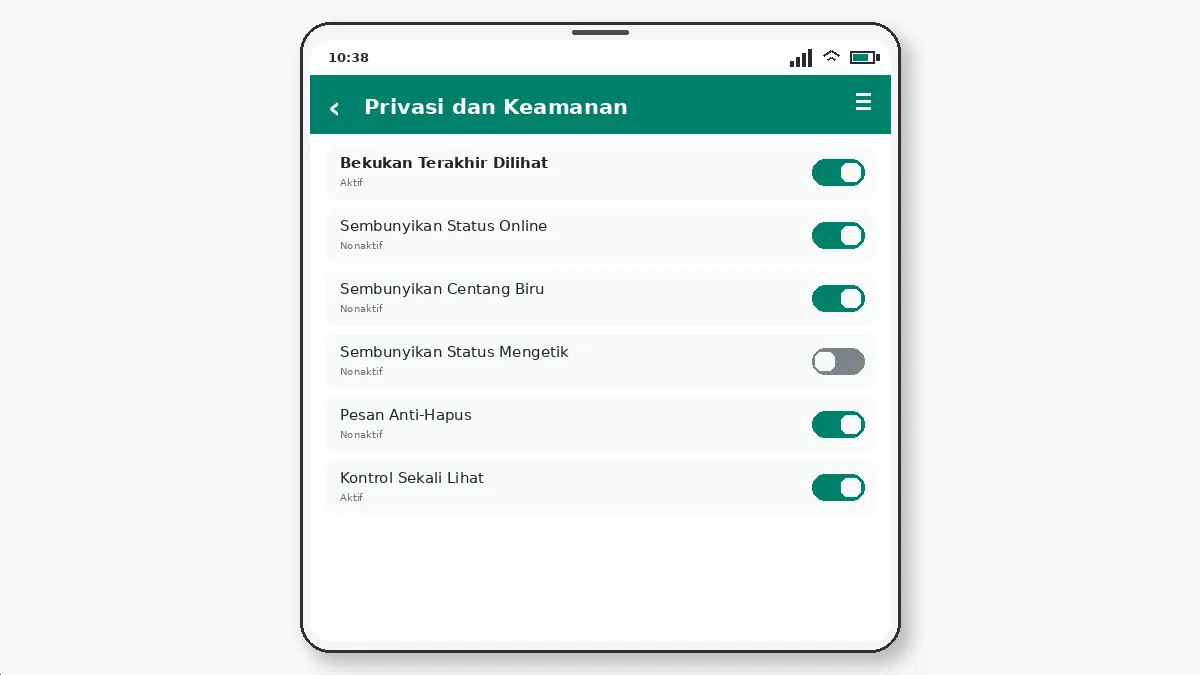 Hal yang perlu diperiksa — tangkapan layar 2