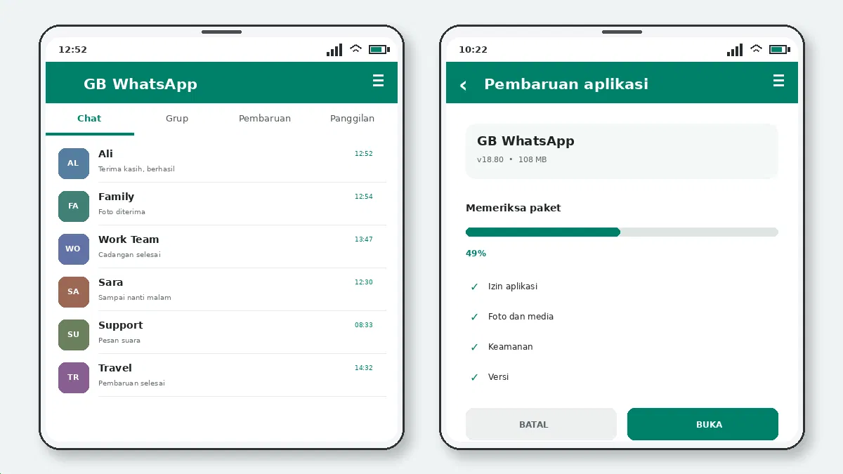 Versi GB WhatsApp Kedaluwarsa: Artinya — tangkapan layar