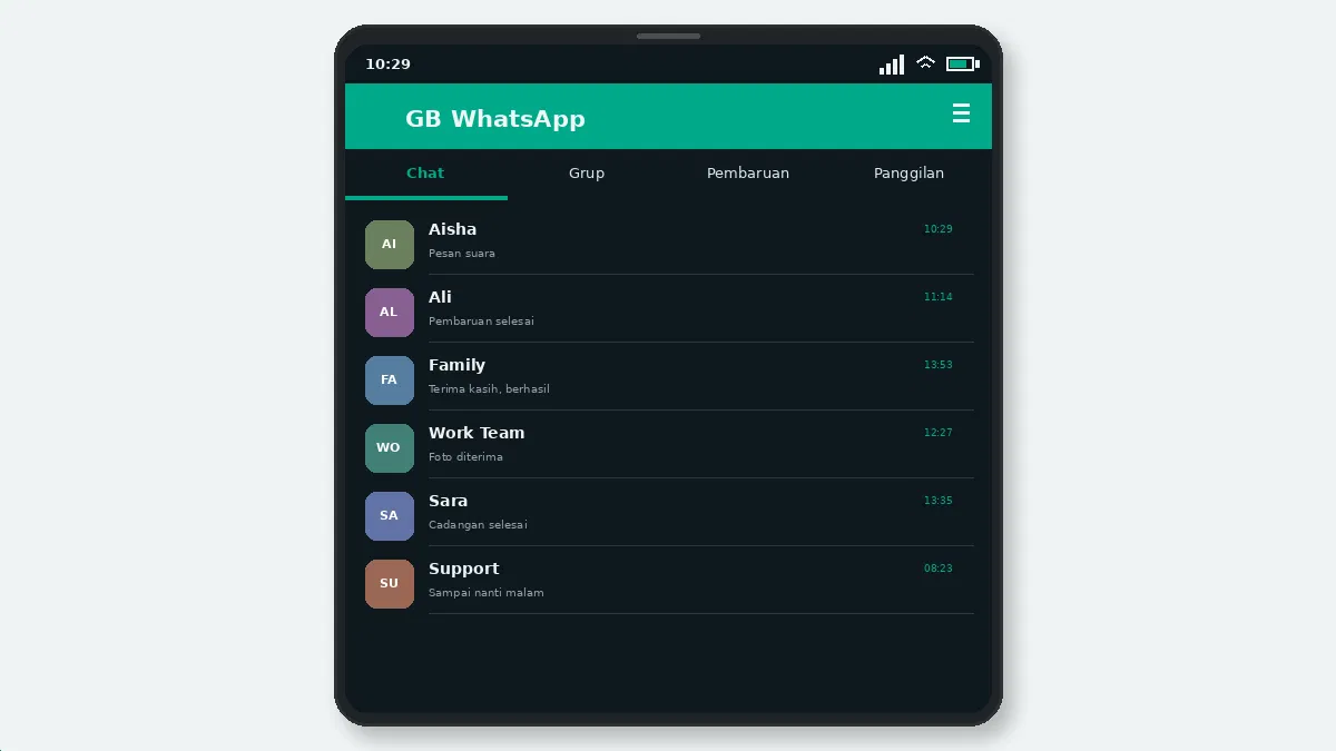 Blog — GB WhatsApp — tangkapan layar