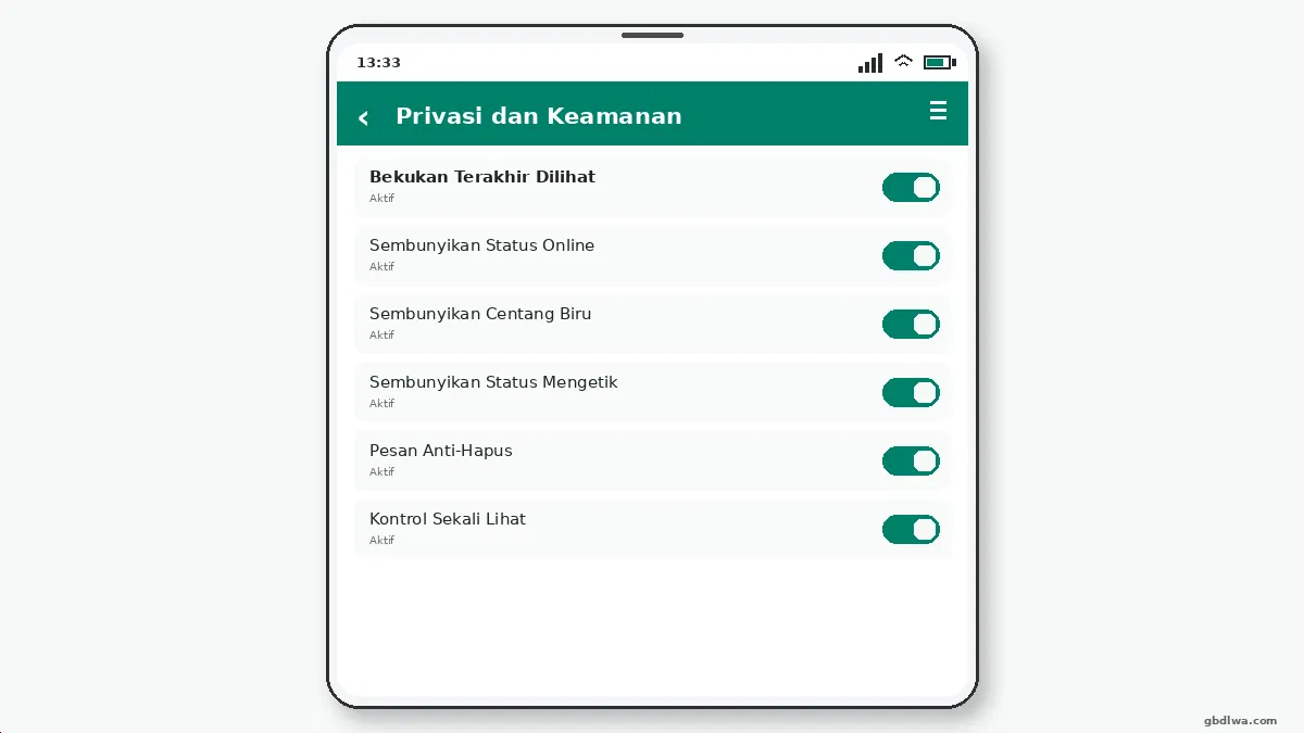 Group Privasi — tangkapan layar 5