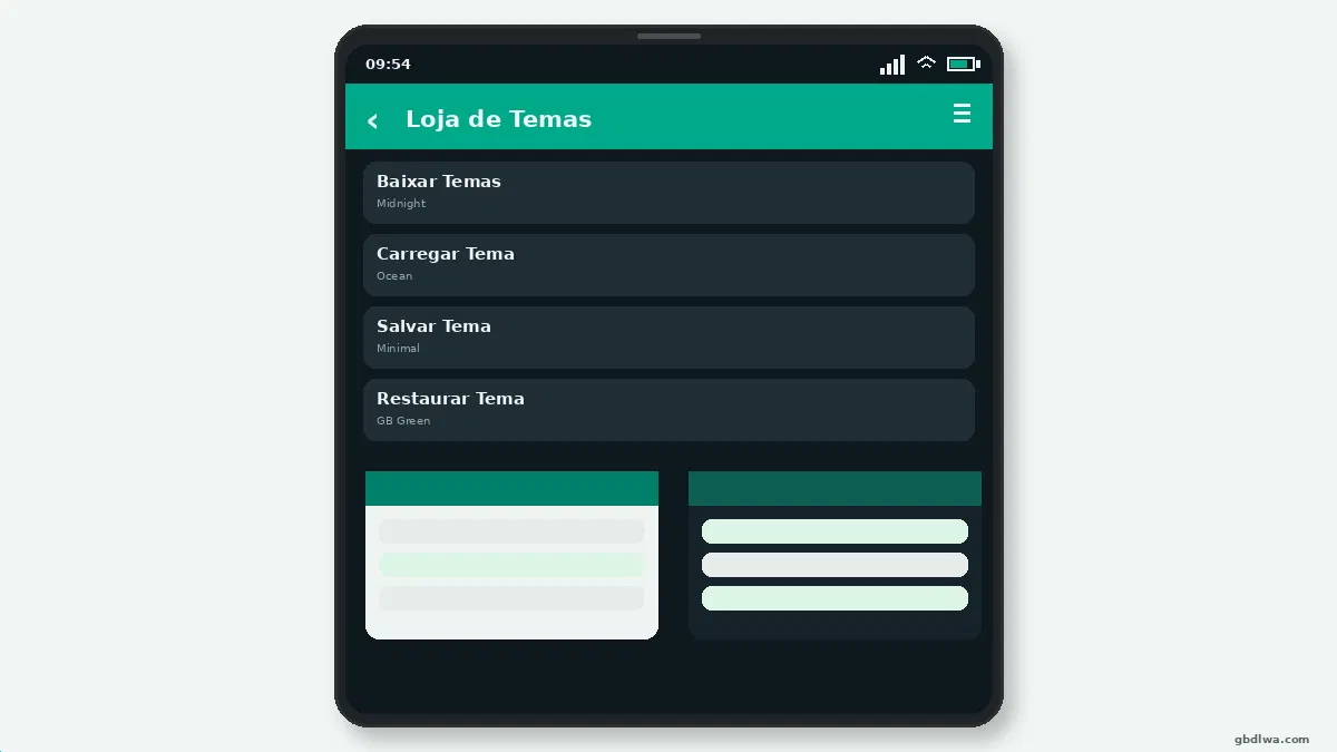 Como Personalizar a Tela de Conversas do GB WhatsApp — captura de tela