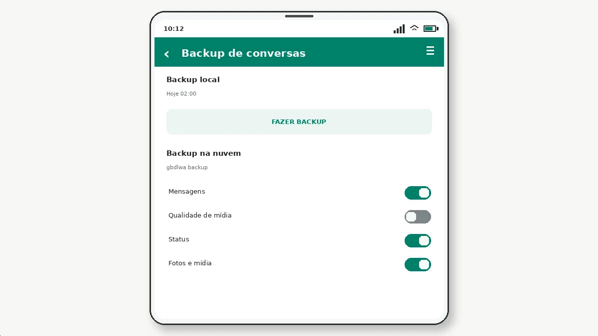 Como Restaurar Conversas Excluídas no GB WhatsApp — captura de tela