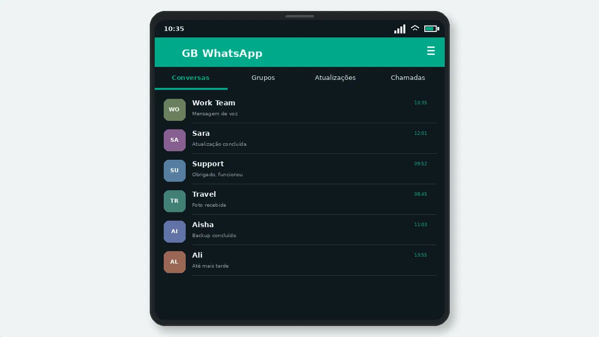 Blog — GB WhatsApp — captura de tela