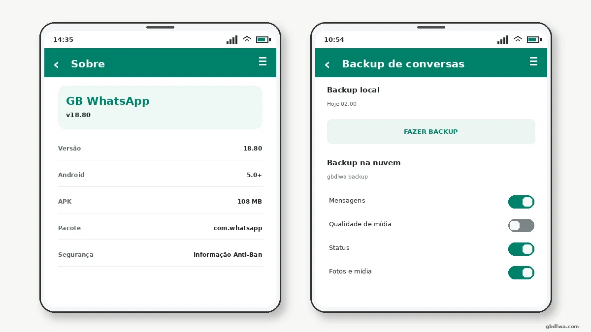 Como Transferir o GB WhatsApp para um Celular Novo — captura de tela