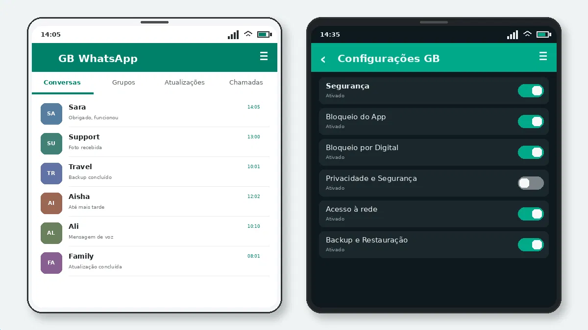 O GB WhatsApp Pode Fazer Sua Conta Ser Banida? — captura de tela