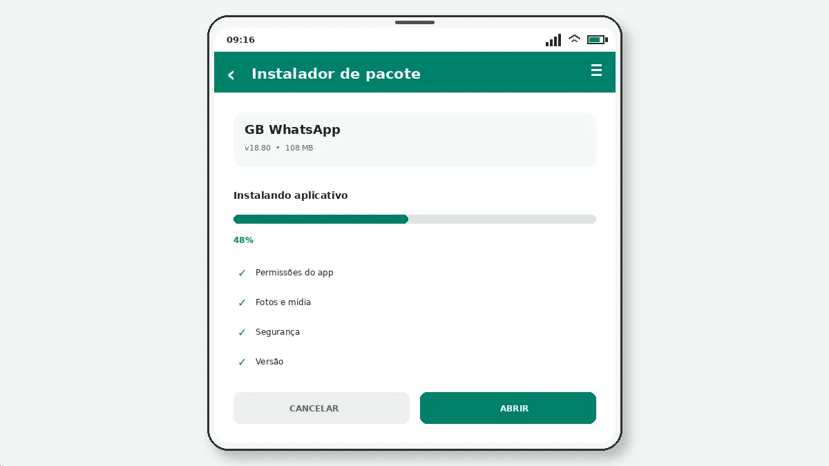GB WhatsApp Não Instala: Causas e Soluções — captura de tela