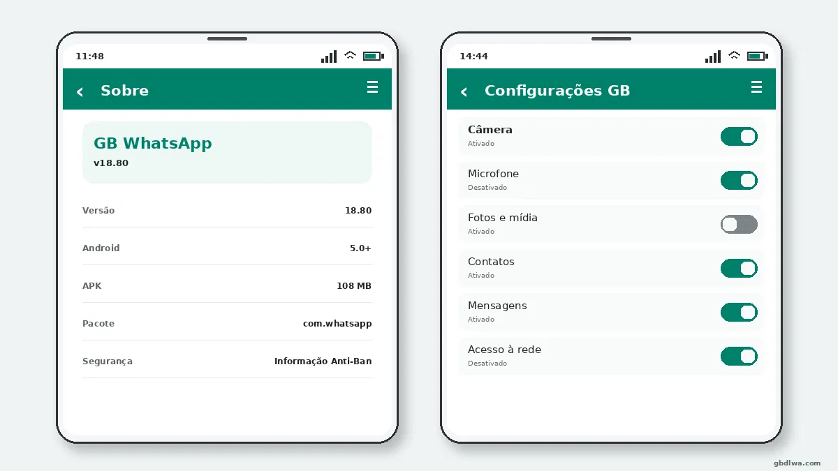 Usar GB WhatsApp em um Android com Pouco Armazenamento — captura de tela