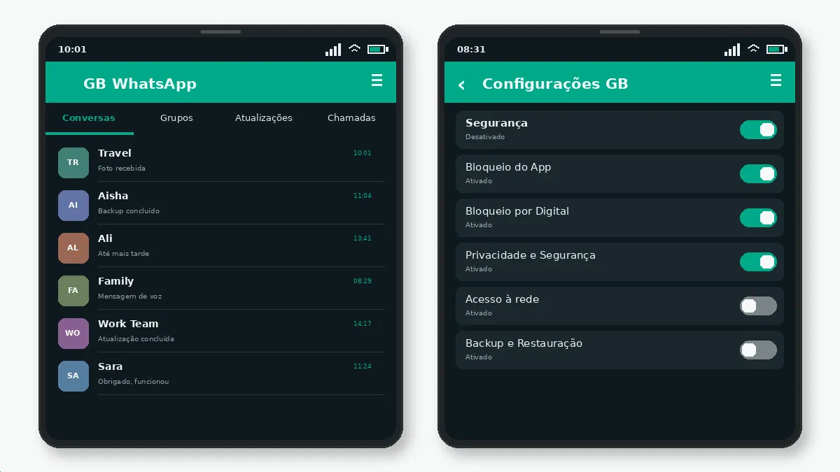 Antes de começar — captura de tela 1