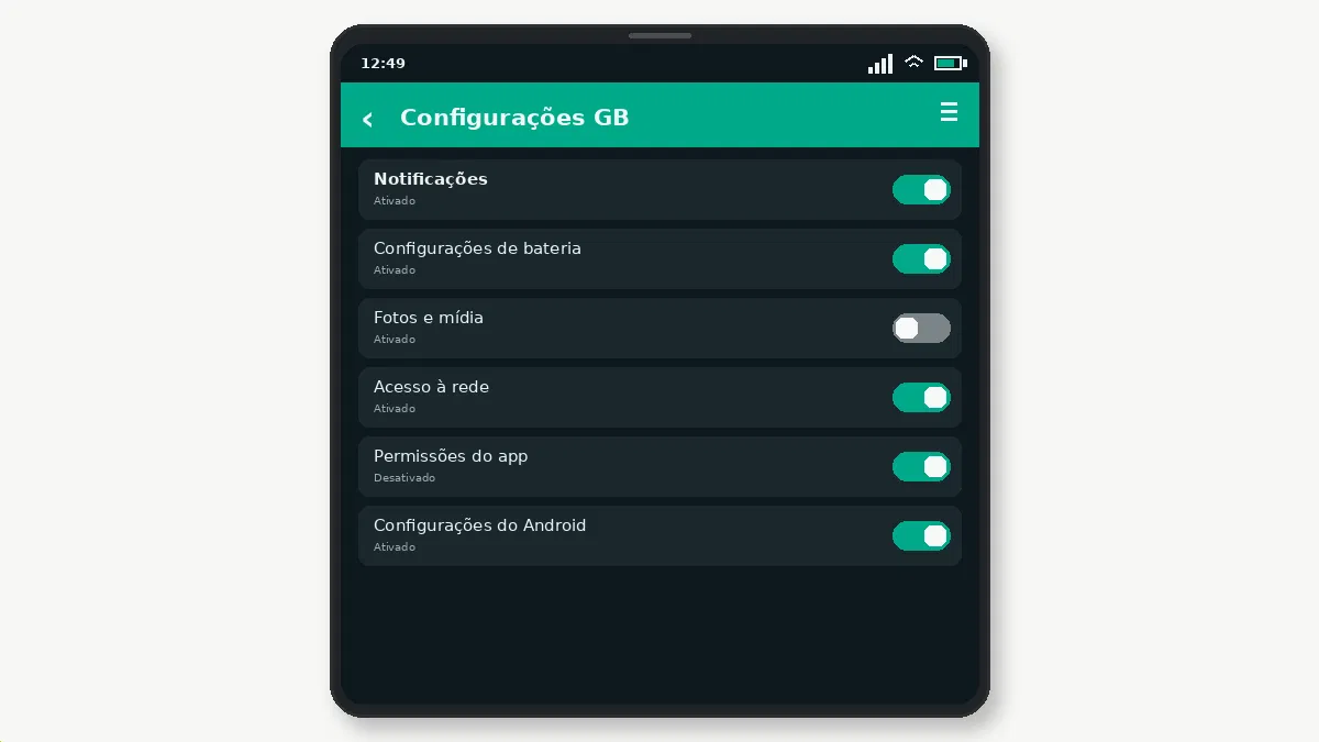 GB WhatsApp no Android 15: Guia de Compatibilidade — captura de tela