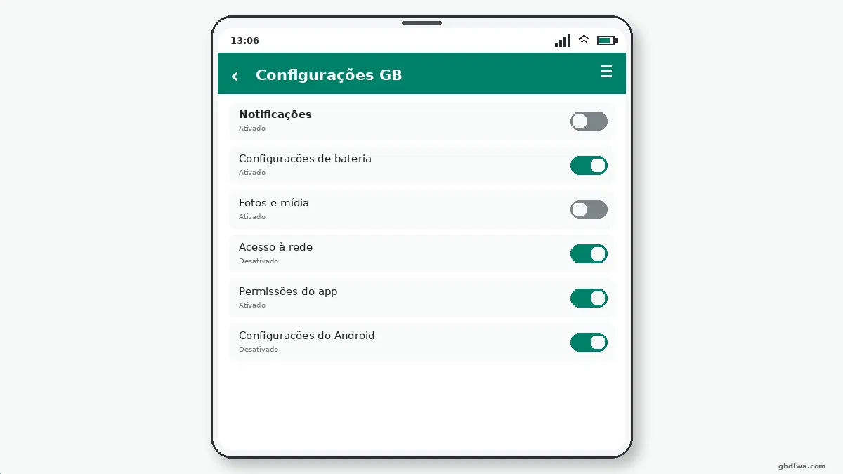 GB WhatsApp em Celulares Google Pixel — captura de tela