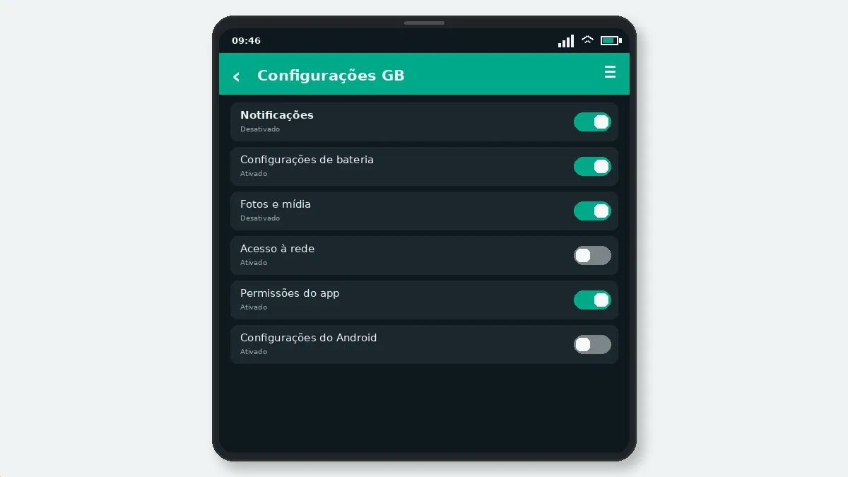GB WhatsApp em Celulares OPPO — captura de tela