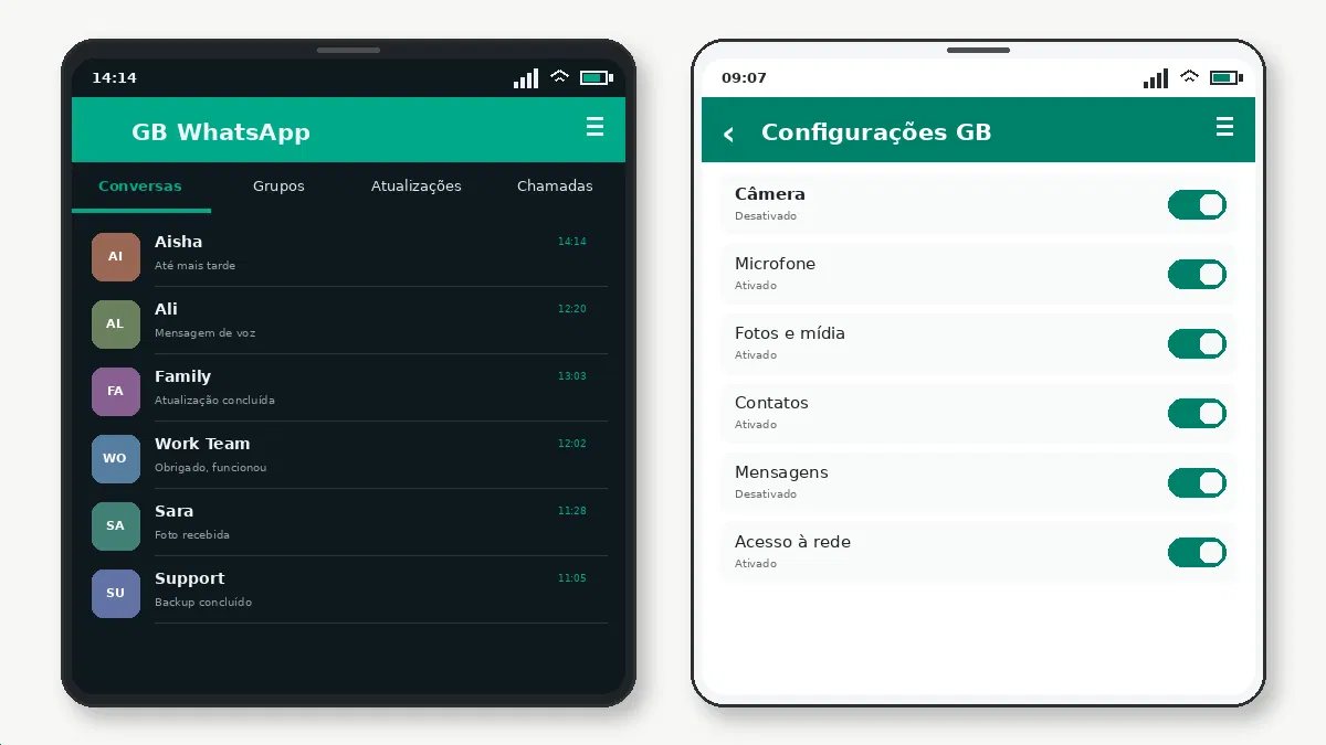 Antes de começar — captura de tela 1