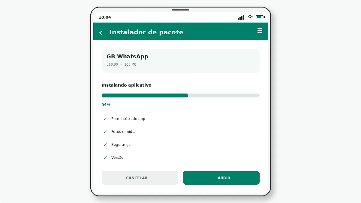 Checklist de Segurança do GB WhatsApp Antes da Instalação — captura de tela