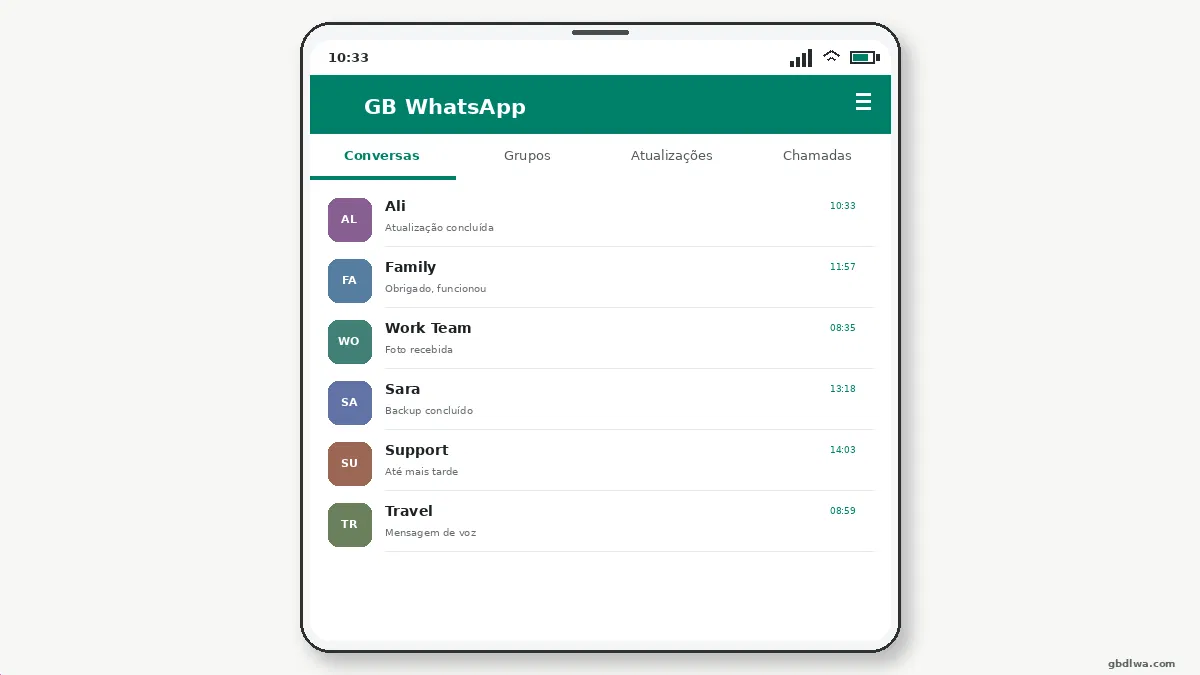 Blog — GB WhatsApp — captura de tela