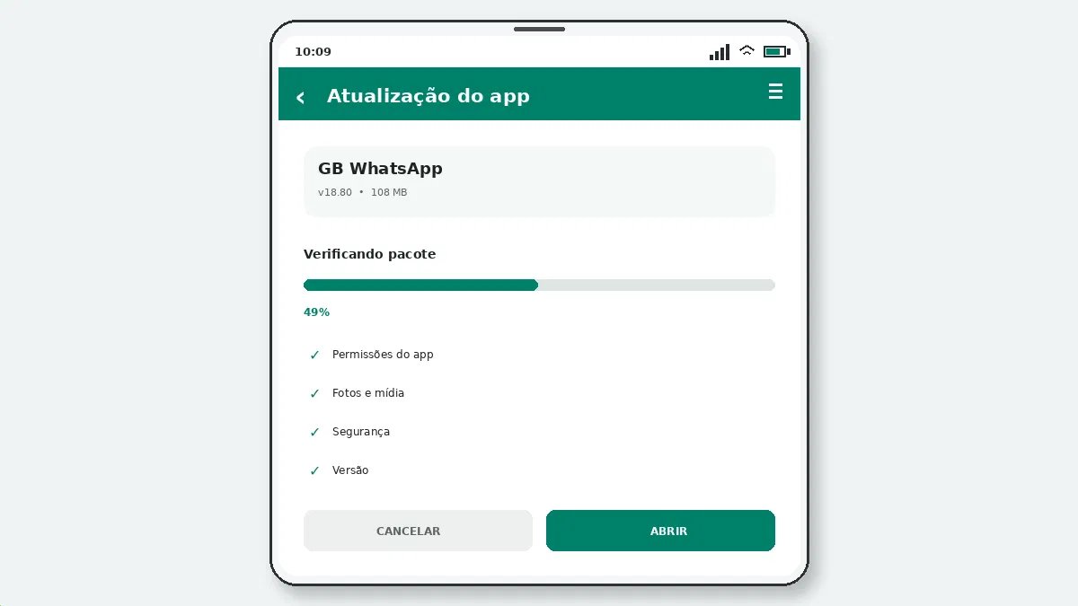 Versão do GB WhatsApp Expirada: O que Significa — captura de tela